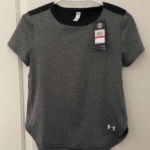 Grey and Black Under Armour Workout Tee (Tags On)